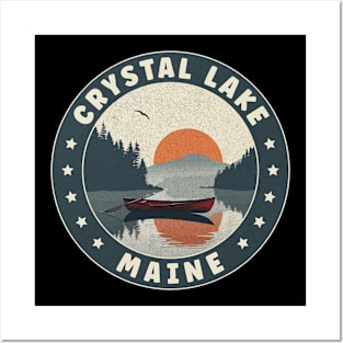 Crystal Lake Maine Sunset Posters and Art